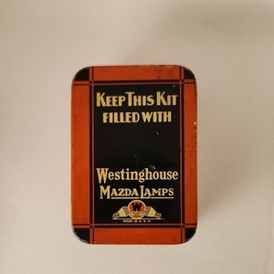 Vintage Westinghouse Mazda Lamps Tin Box